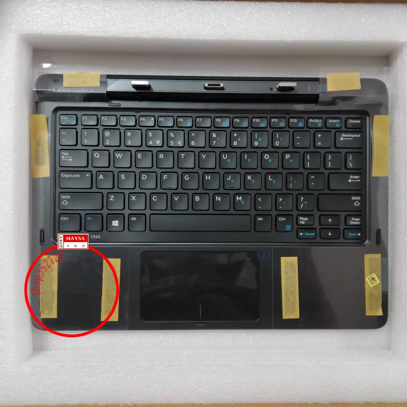 

Новый оригинальный 07WY8N для Dell Latitude 13 7350 планшеты 2-в-1 клавиатура K14A основание корпуса 7WY8N чехол