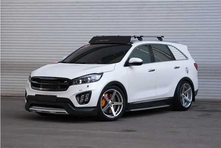 Высокое качество ABS краски автомобиля переднего бампера Гонки Грили решетка Вокруг Накладка для KIA Sorento R