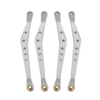 

8Pcs/Set Aluminum Alloy Upper Suspension Links Linkage Set for 1/10 Axial WRAITH RC Crawler Silver