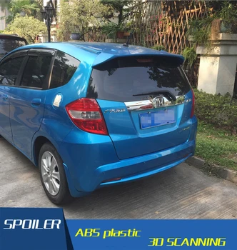 

For Honda Jazz Fit Spoiler High Quality ABS Material Car Rear Wing Primer Color Rear Spoiler For Honda Fit B Spoiler 2008-2013