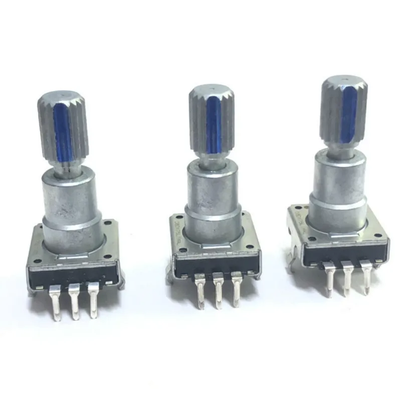 1 Piece EC11 Encoder 360 Degree Rotation With Push Switch Shaft Length 21MM 16 Positioning 8 Pulses | Электронные компоненты и