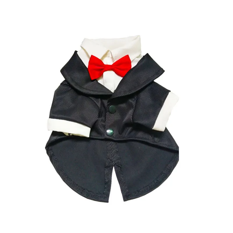 FODOG одежда для домашних кошек пальто собаки щенка Костюм Джентльмена рубашка в