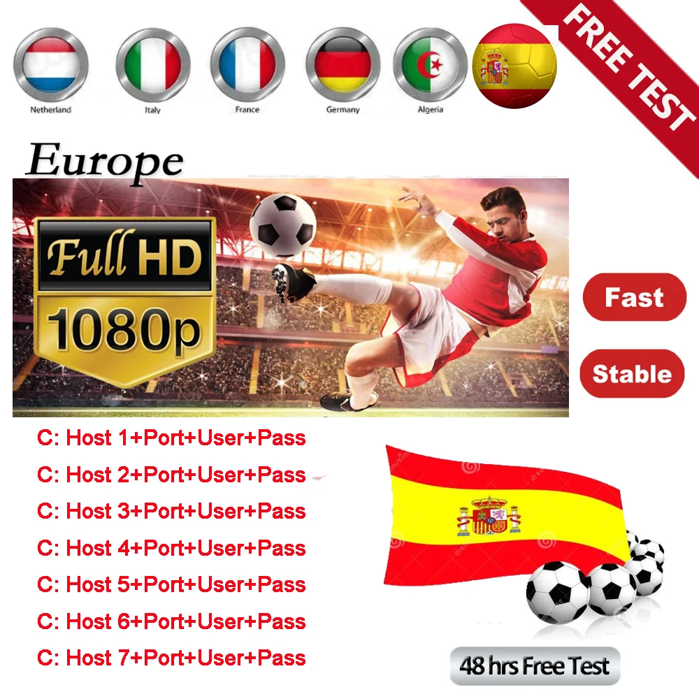 

Cccam Europa para 24 meses, EspaÃ±a, cÃ³digo egygold, receptor de Cccam clines, televisiÃ³n por satÃ©lite, 7 lÃ­neas, WIFI, FULL 2020