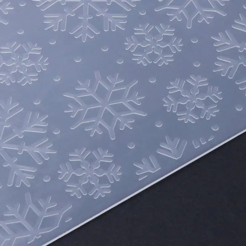 Plastic Embossing Folder Template DIY Scrapbook Photo Album Card Paper Craft Christmas Snowflake
