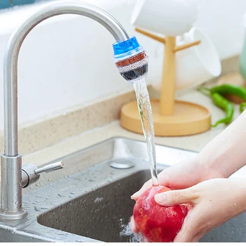 

5 Layers Water Purifier Filter Kitchen Faucet Tap Splash-Proof Water Purifier Activated Carbon Filtration Mini Faucet Purifier