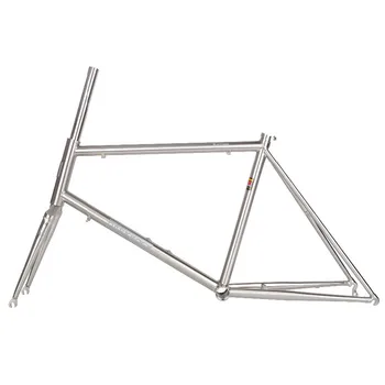 

DARKROCK 520 Reynolds Bike Frame Fork 22" Caliper Brake 451 Chrome Steel Mini Velo Frameset Classic Silver