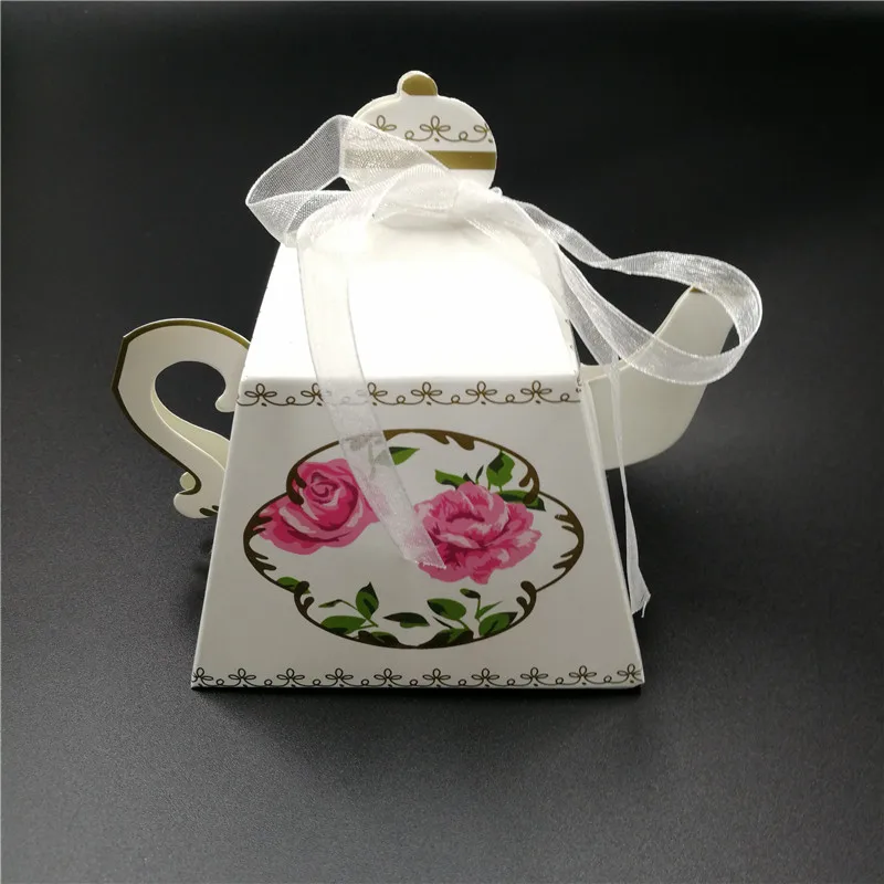 Tea Time Teapot Favor Box Chocolate Box Candy Box Small Cupcake Boxes