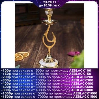 

Candlestick for 1 candle "Bend" with mother-of-pearl inserts