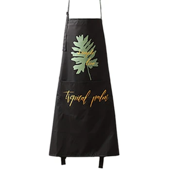 

Funny Bib Apron For Men Women BBQ Grill Apron Adjustable Black Cooking Apron with 2 Pockets Unisex