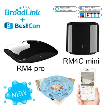 

Broadlink RM4 Pro RM4C Mini Smart Home Automation WiFi IR RF Universal Intelligent Remote Controller Work With Alexa Google Home