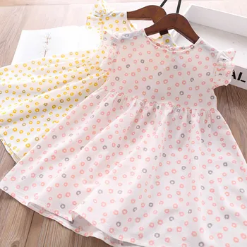 

2020 Summer Girls Color Polka Dot Dress Wholesale Children's Clothing
