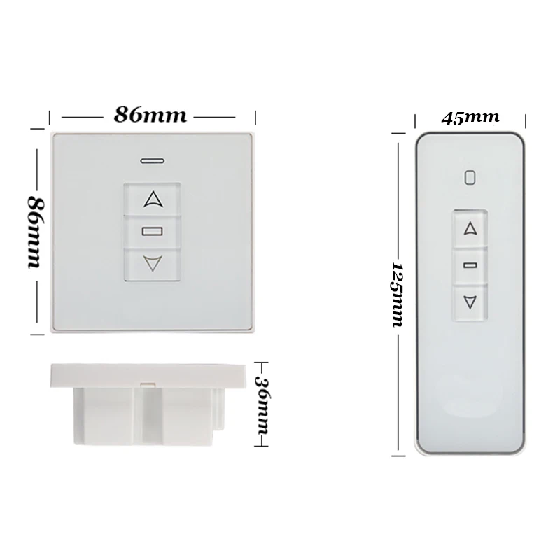 Janela Transmissor Opcional Tuya Wifi 433Mhz Controle