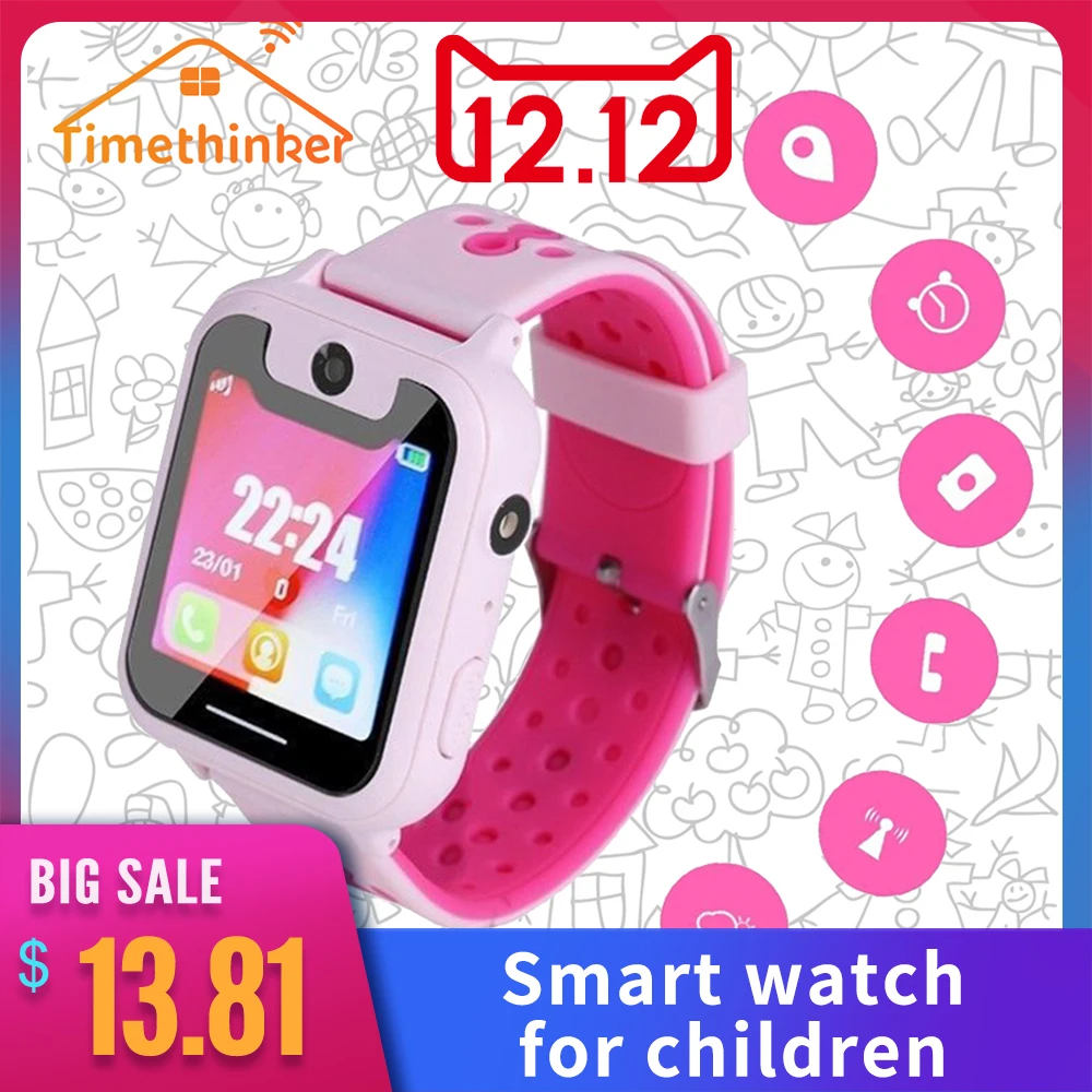 Najtaniej Timethinker S6 dzieci inteligentny zegarek z kamerą smartwatch dla dzieci Relogio karta SIM SOS monitor lokalizacji PK Q528 Q50 Q90