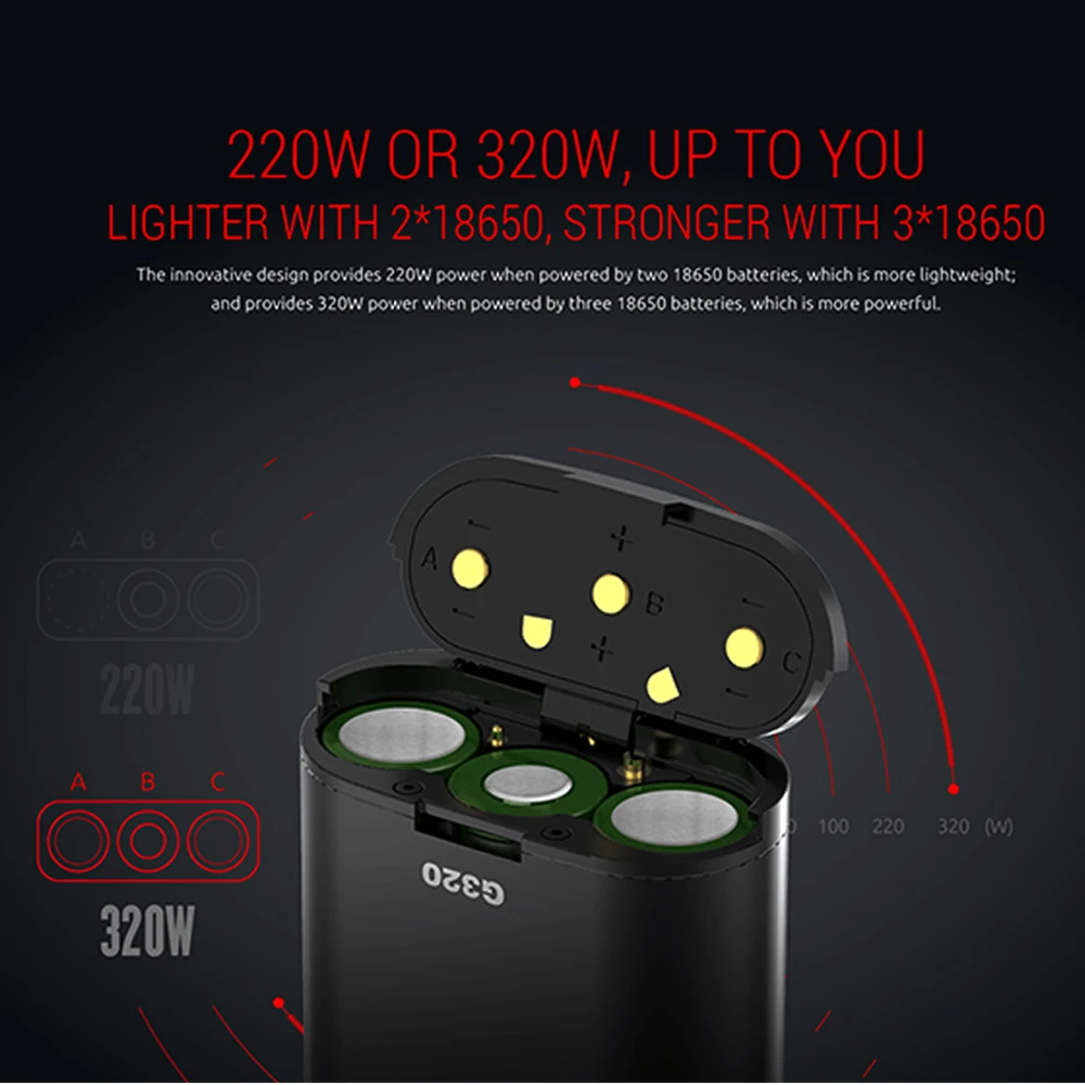 Оригинальный набор SMOK Marshal G320 электронная сигарета 320 Вт вейп мод с TFV8 большой