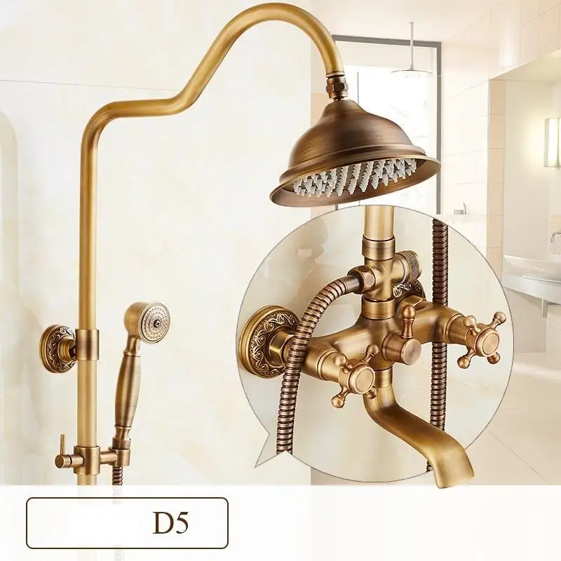 Bain Colonne Douche Doucheset Conjunto Regadera De timna Prysznic ванная комната Eletrico Ducha Chuveiro Do Banheiro душевой набор - Color: Version M