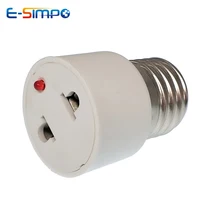 2 шт. E27 лампа база в США/ЕС Разъем конвертер Лампа патрон лампы осветительное Приспособление Лампа база винт адаптер