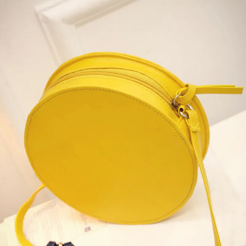 2020 круглая оранжевая лимонная женская сумка на молнии сумки мессенджеры - Фото №1