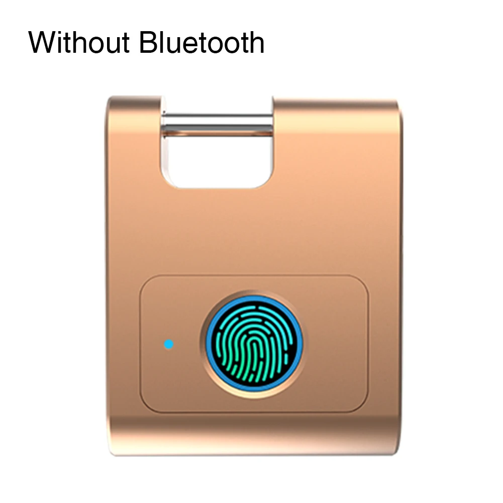 Розовое золото Замок с отпечатком пальца для дома, умный, без ключа, Bluetooth, Противоугонный, USB, перезаряжаемый, безопасность, 360 градусов, дверной замок из цинкового сплава, замок для шкафа - Цвет: Розовое золото