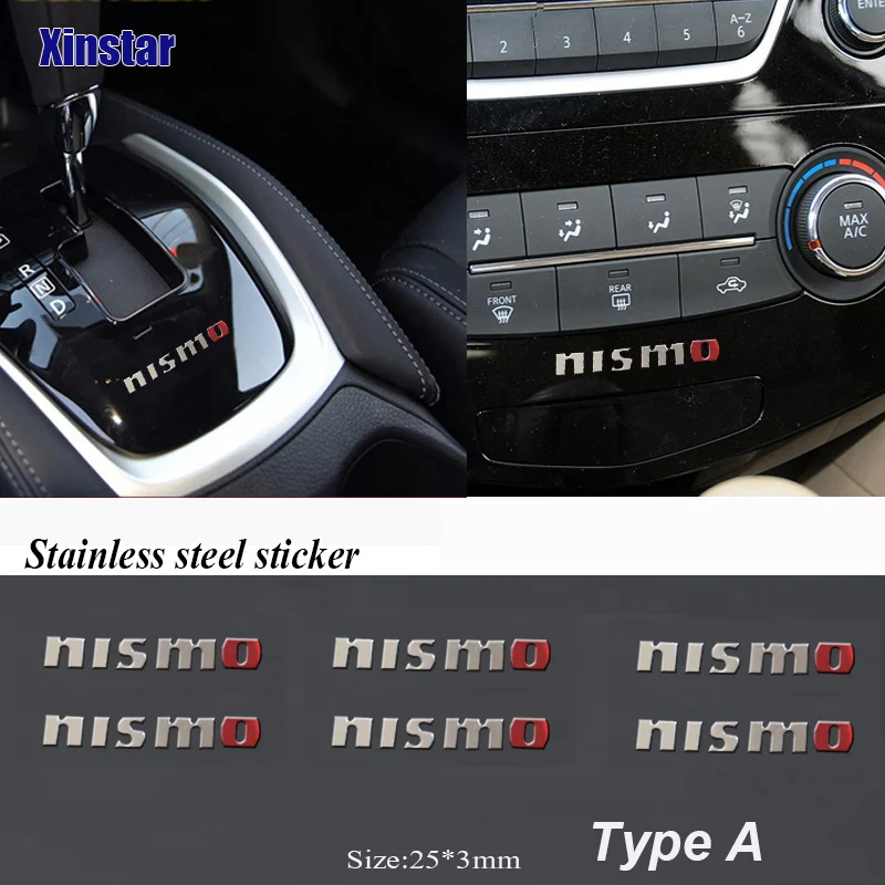 Nismo Автомобильная наклейка для внутреннего интерьера Nissan Altima Juke Murano Pathfinder Rogue Sentra