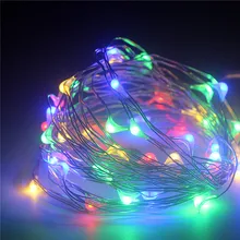Светодиодный гирлянда 5 м 10 м уличная гирлянда уличные рождественские китайские фонарики RGB звездный свет+ 13key контроллер+ Водонепроницаемая коробка для батареи