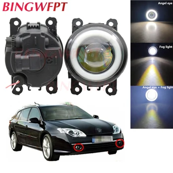 

2x Car Accessories LED Fog Light Angel Eye with Glass len For Renault Laguna 3/III Grandtour 2007-2012 For Renault LOGAN Saloon