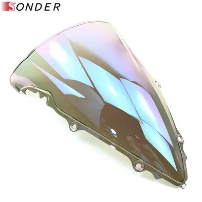 Motorcycles Windshield WindScreen Double Bubble For Yamaha YZF600 R6 YZF-R6 YZF 600 YZF-600 2003-2005 2004 03 04 05 - Цвет: Clear iruidium