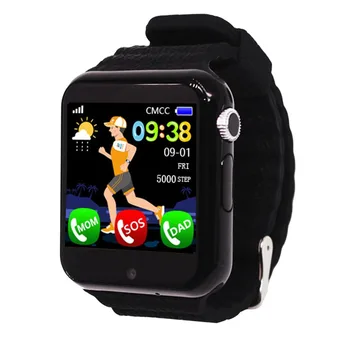 

smart kids watch GPS tracker waterproof 2MP camera SOS Call Location Tracker MTK2503C with 2G SIM card V7K Children watches