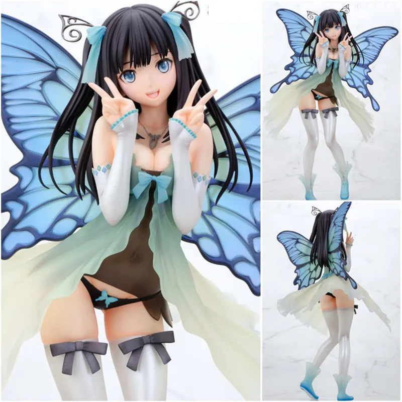 

30cm Japanese Anime figure The butterfly beautiful girl Sexy Daisy Butterfly PVC Action Figure collection model Toys