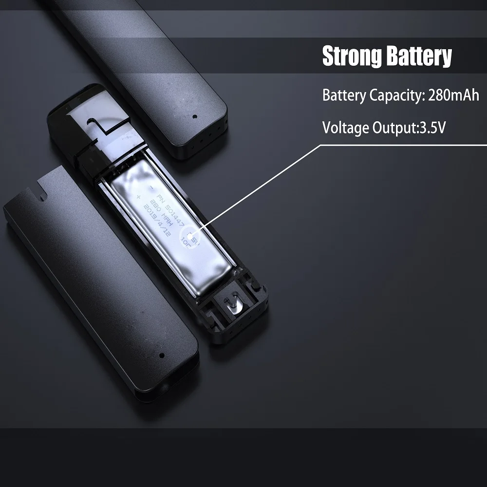 20pc Disposable Vape Pen 280mAh 0.8ML Tank Vaporizer Ceramic Coils Refill Cartridge 2.2ohm Atomizer