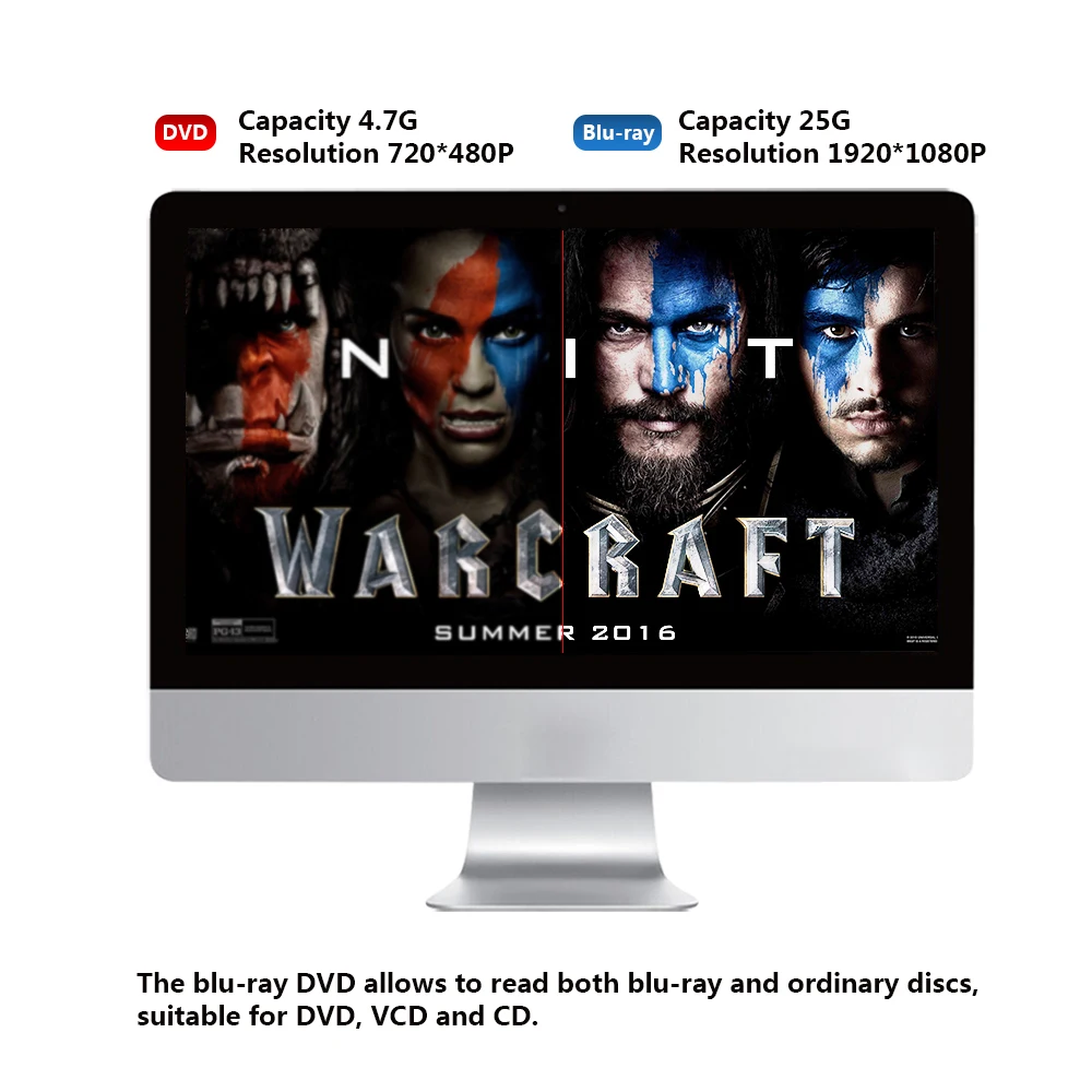 Ультра тонкий внешний диск DVD-ROM USB 3,0 ридер 3D Blu-Ray плеер для Linux Windows Mac OS внешний DVD-ROM ридер