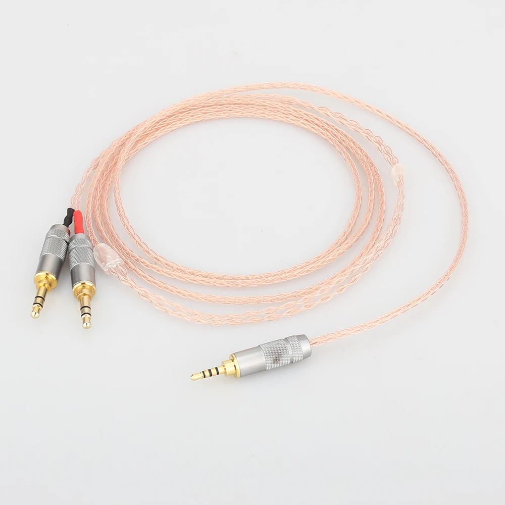 2 5mm TRRS Balanced 8 core Litz braid Headphone Upgrade Cable for MDR Z7 Z7M2 MDR Z1R D600 D7100