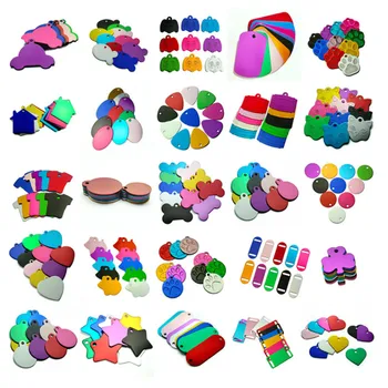 

100 Pcs Blank Anti-lost Pet ID Tag Dog Collar Pet ID Tag for Cat Puppy Dog Collar Tag Pendant Collar Pet Accessories Wholesale