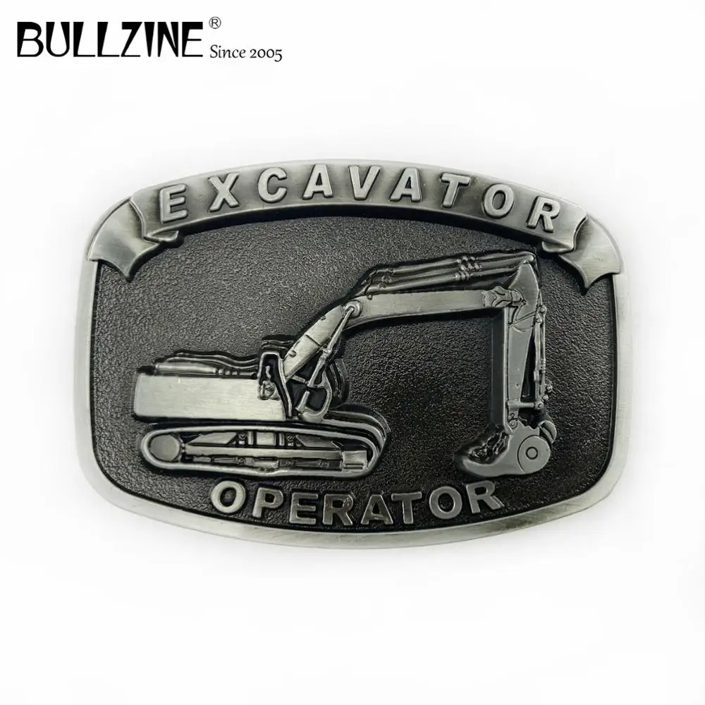 Пряжка ремня для экскаватора Bullzine с оловянной отделкой подходит шириной 4 см|belt