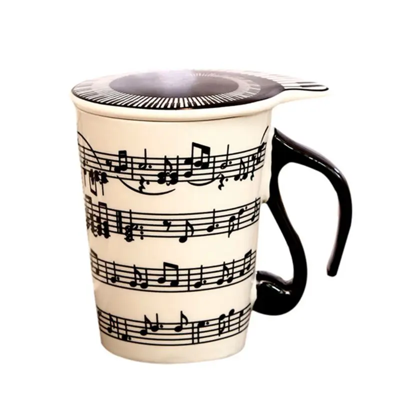 

270ML Ceramic Mug With Instrument Cover Musical Note Milk Coffee Mug