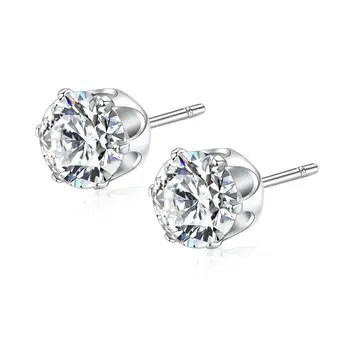 

Medical titanium needle True zircon Ear Studs earring Boys and girls Earrings For DIY Party Earrings