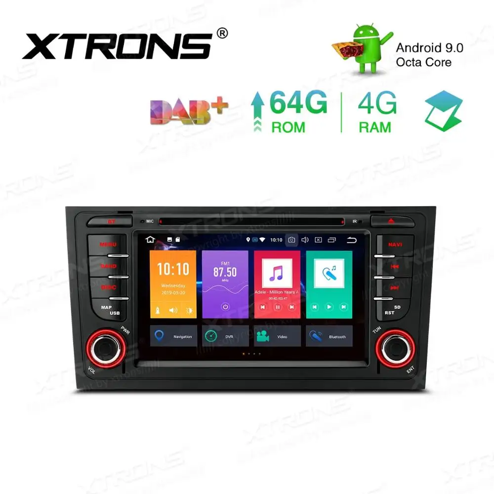 Cheap 7" Android 9.0 Pie OS Car DVD Multimedia GPS Radio for Audi A6 1997-2004 & S6 1999-2003 & RS6 2002-2004 & Allroad 1999-2005 1