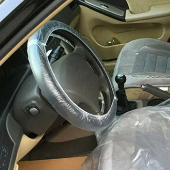 

Truck Disposable Steering Wheel Cover Films Set Diameter 40cm 500Pcs Plastic