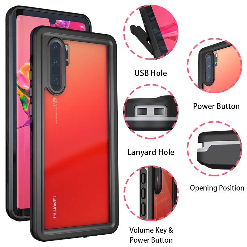 Для huawei P30 P30 Pro P30 Lite mate 30 Pro Чехол водонепроницаемый противоударный чехол для P20 Pro P20 Lite mate 20 Pro 360 силиконовый чехол