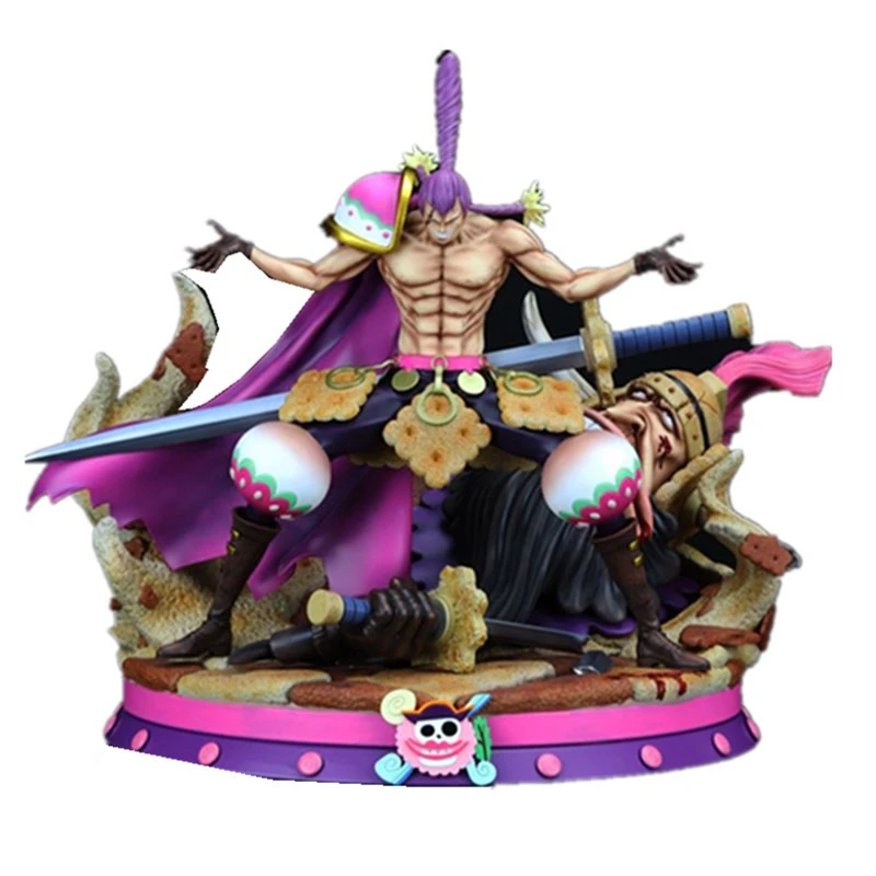 32cm Anime One Piece Charlotte Cracker Big Mom Pirates Gk Statue Portrait Box Action Figure Collectible Model Toy Gift O75 Action Figures Aliexpress