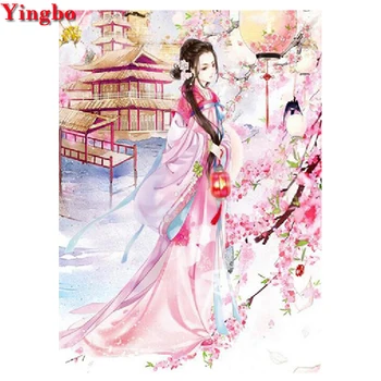 

Full Square Round Drill 5D DIY Diamond Painting Oriental beauty 3D Rhinestones Embroidery Cross Stitch kits mosaic Home Decor