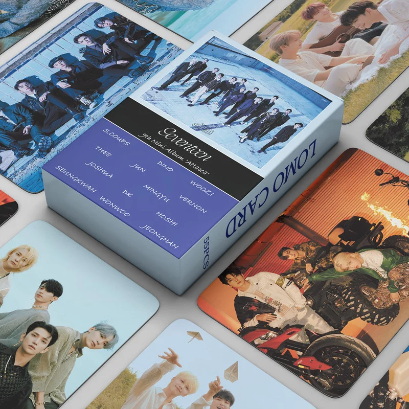 55 шт./компл. KPOP SEVENTEEN POWER OF LOVE Lomo Cards альбом Card Seventeen Photocard для фанатов подарочные