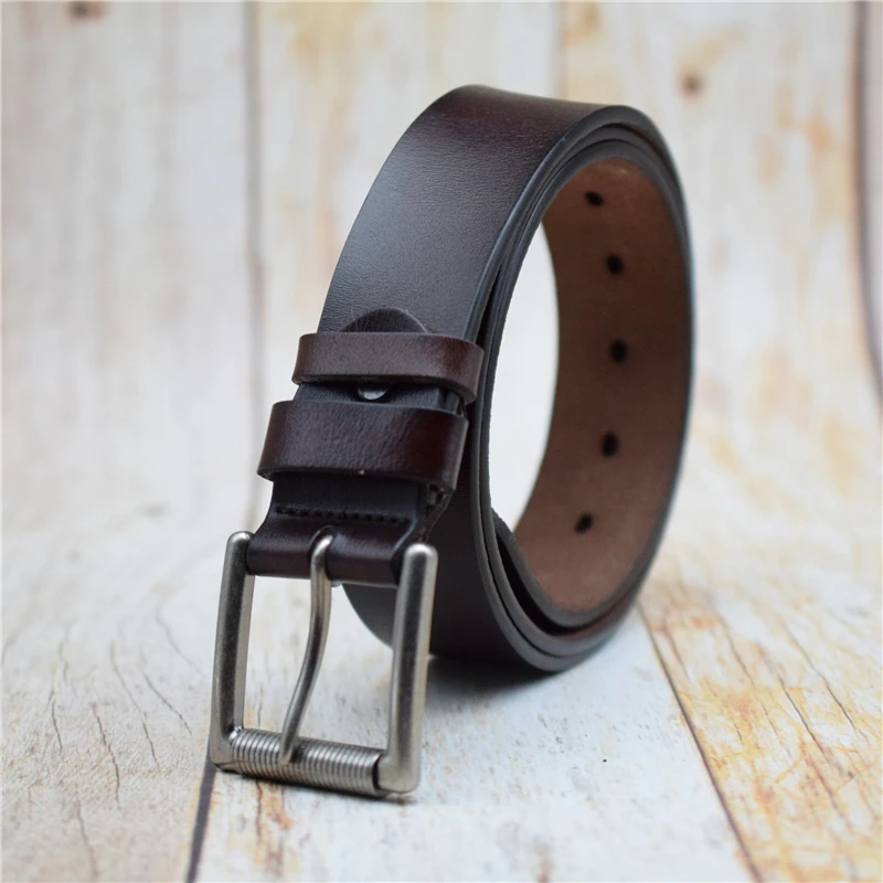brown belt Genuine Leather Men Belt Black/green/coffee/blue Male Strap Large Size 90CM-130CM Quality Cow Waist Belts 2022 Man Jeans Belt mens black leather belt Belts