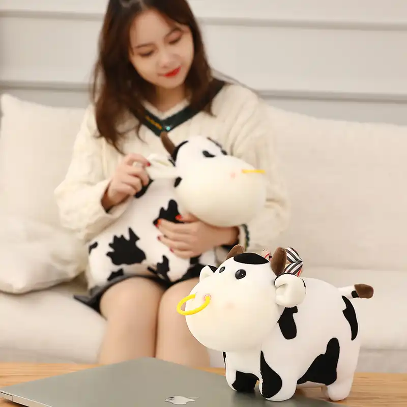 赤ちゃんかわいいおもちゃ35センチメートルクリエイティブぬいぐるみミルク牛のおもちゃぬいぐるみ人形子供のための男の子恐竜枕誕生日プレゼント ぬいぐるみ フラシ天 動物 Aliexpress