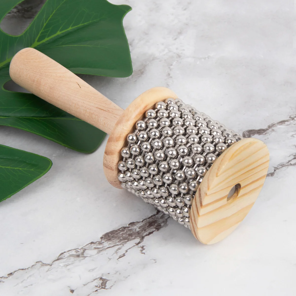 

Wooden Afuche Cabasa Latin Percussion Instrument Hand Shaker Musical Instrument for Accompaniment 6.5/8.5/11.5cm Width