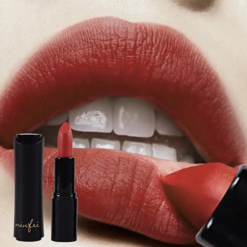Minfei новинка 10 цветов матовая губная помада бархатная Обнаженная стойкая