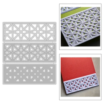 

2020 New Rectangle Background Layering Pyramid Layered Metal Cutting Dies For Making Greeting Card Paper Scrapbooking No Stamps