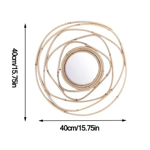 Скандинавское подвесное зеркало, геометрическое, круглое, Пномпень, настенное крепление, зеркальный салон, настенное искусство, туалет, ванная комната, для домашнего декора - Цвет: 01