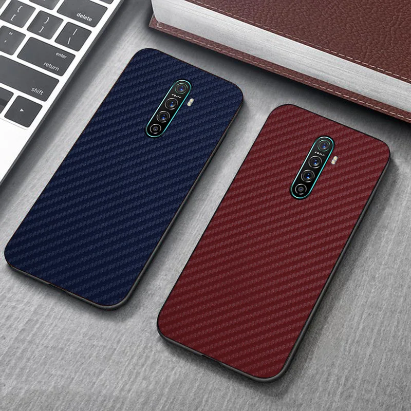 Realme X2 Pro Чехол из углеродного волокна силиконовый защитный бампер для телефона для OPPO Realme XT X2 5 3 Pro C2 X Reno 10X 2Z Ace Z чехол