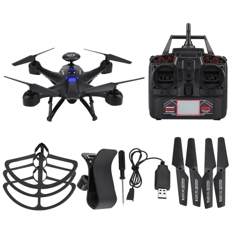 

Hot X191 GPS Remote Control Drone 2MP Wifi FPV HD Camera 2.4GHz Barometer Headless mode 6-axle gyro quadcopter toy for children