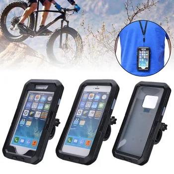 

360 Degree Waterproof Cell Phone Bike Motorcycle Handlebar Mount Holder Case Bag For iphone XS Max XR X 8 For Samsung Galaxy S9